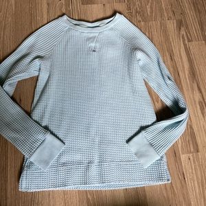 The North Face Small Women’s Light Blue Waffle Shirt Long Sleeve top